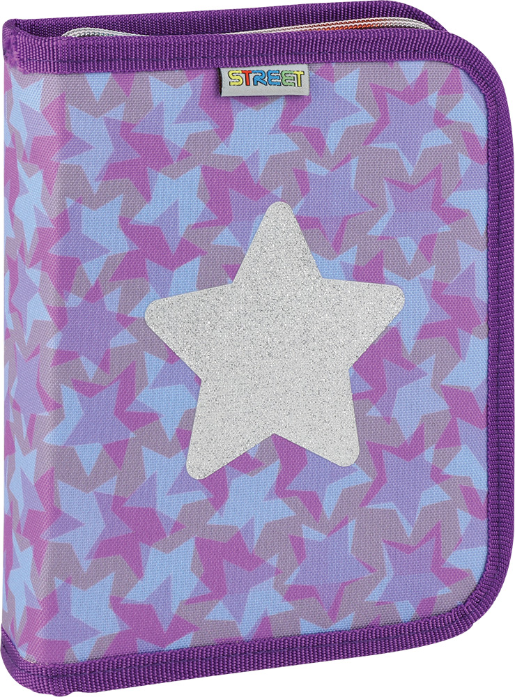 247124-EC Pernica jednostruka 2 preklopa BIG Street GLITTER STAR sa priborom P40