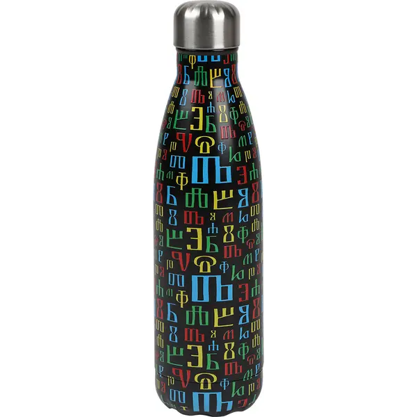 247639-EC Boca za vodu BUKY 500ml, isotermalna, nehrđajući čelik crna P36
