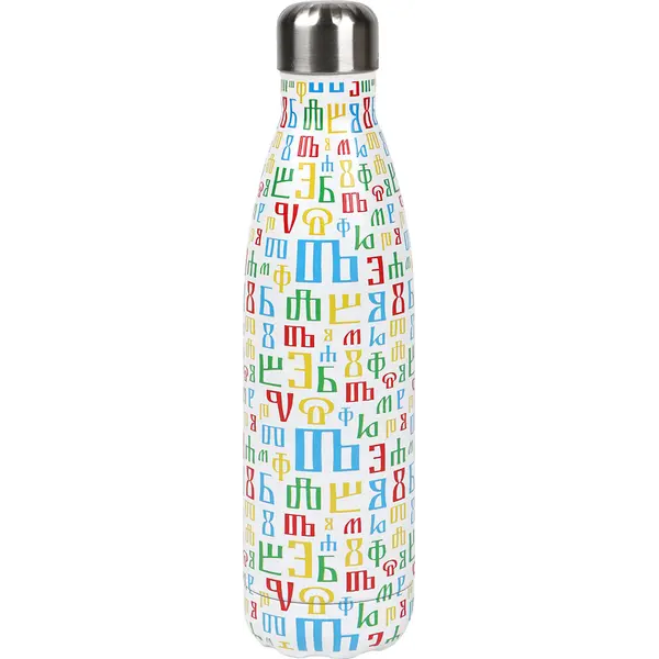 247640-EC Boca za vodu BUKY 500ml, isotermalna, nehrđajući čelik bijela P36