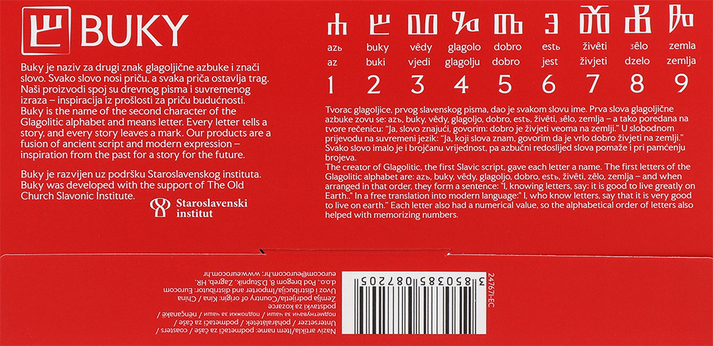 247671-EC Podmetači za čaše BUKY set 4 kom P18/108