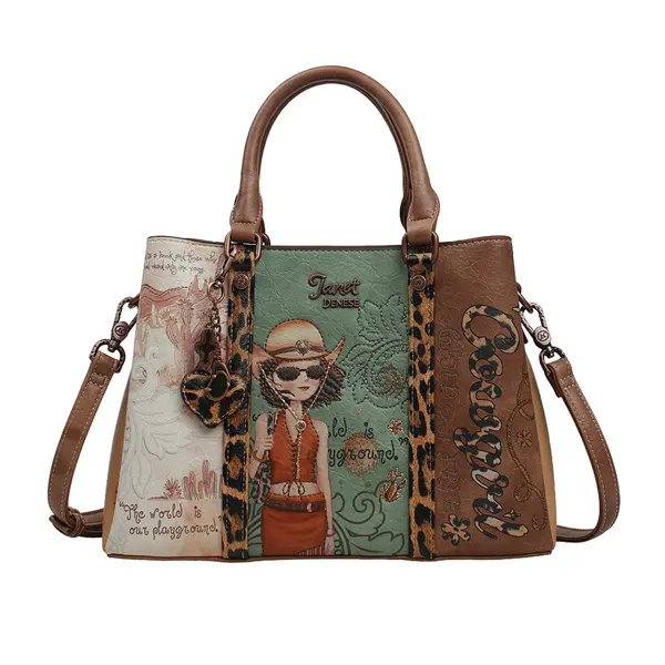 248321-EC Torba fashion Janet SS26 Western Odyssey 30x12x21cm J-149A
