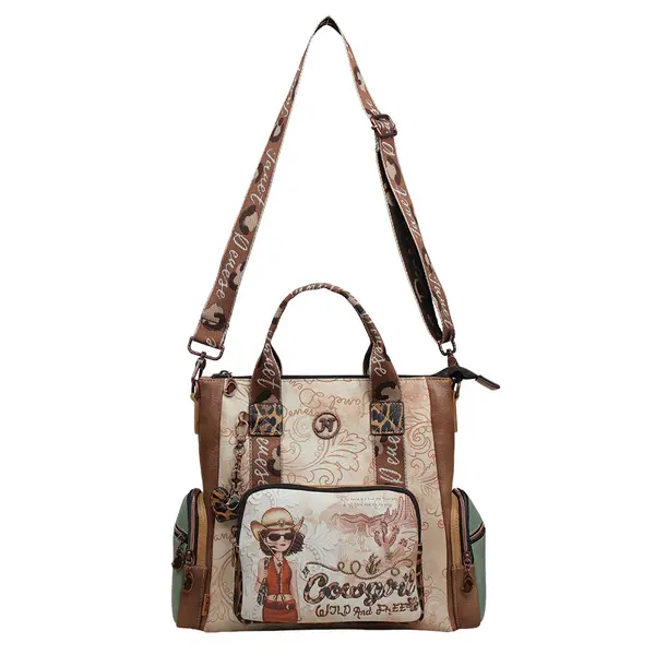 248366-EC Torba/ruksak fashion Janet SS26 Western Odyssey 35x14x29cm J-126B