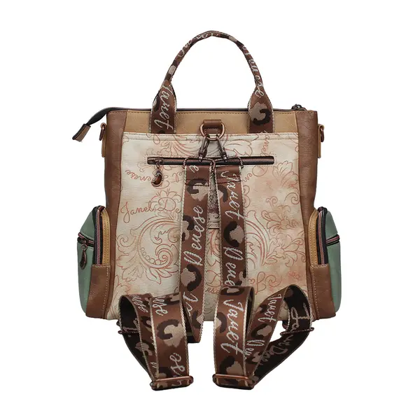 248366-EC Torba/ruksak fashion Janet SS26 Western Odyssey 35x14x29cm J-126B