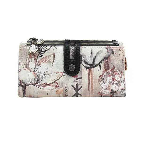 248378-EC Novčanik fashion Janet SS26 Lotus Lover 19.5x3x10.5cm JW-024B