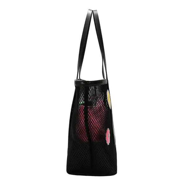 248402-EC Torba i torbica fashion NODUNADU Black SS26 42x29,5x15 NN1150 P24
