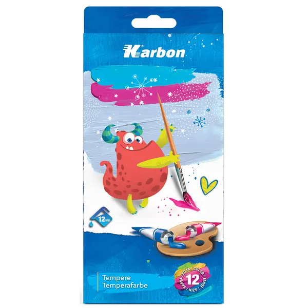 248154-EC Tempera 12/1 12ml KARBON alu tuba kartonska kutija P24/48