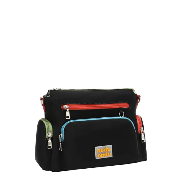 249085-EC Torba fashion NODUNADU Black FW26 29x21x11 cm NN1211-BK P24