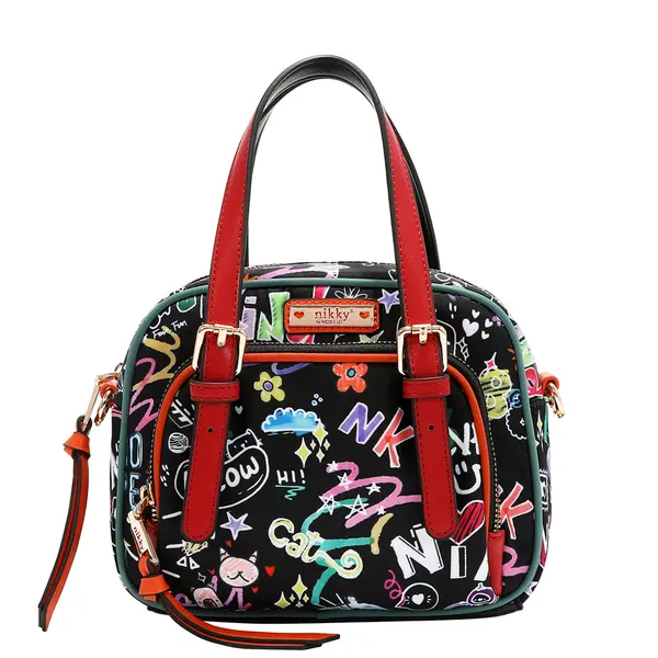 249126-EC Torba fashion NIKKY Just for fun Black FW26 19,5x15x7,5 cm NK13140-JFF-BK P12