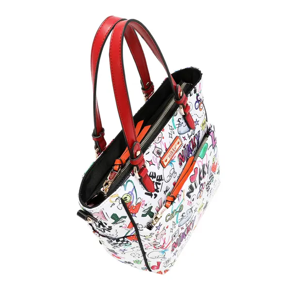 249127-EC Torba fashion NIKKY Just for fun White FW26 31x25x10,5cm NK13142-JFF-WH P12