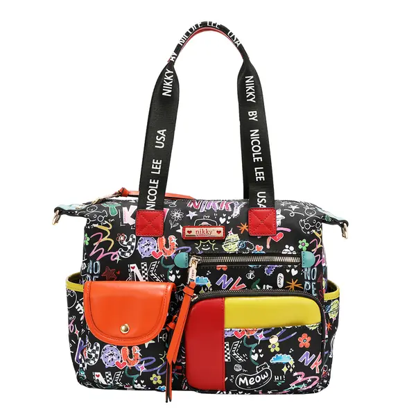 249132-EC Torba fashion NIKKY Just for fun Black FW26 31,5x26x11cm NK13147-JFF-BK P12