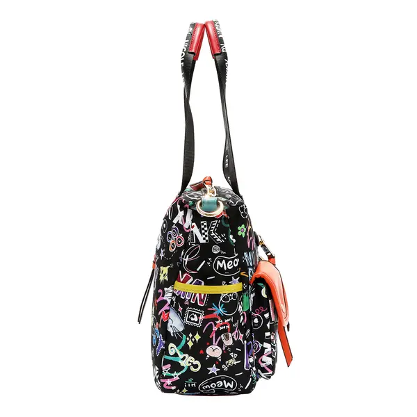 249132-EC Torba fashion NIKKY Just for fun Black FW26 31,5x26x11cm NK13147-JFF-BK P12