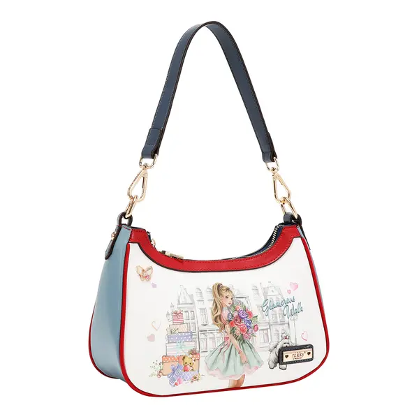 249140-EC Torba fashion NIKKY GlamorousWalkWhite FW26 25,5x14x8,5cm NK13214-GWK-WH P12