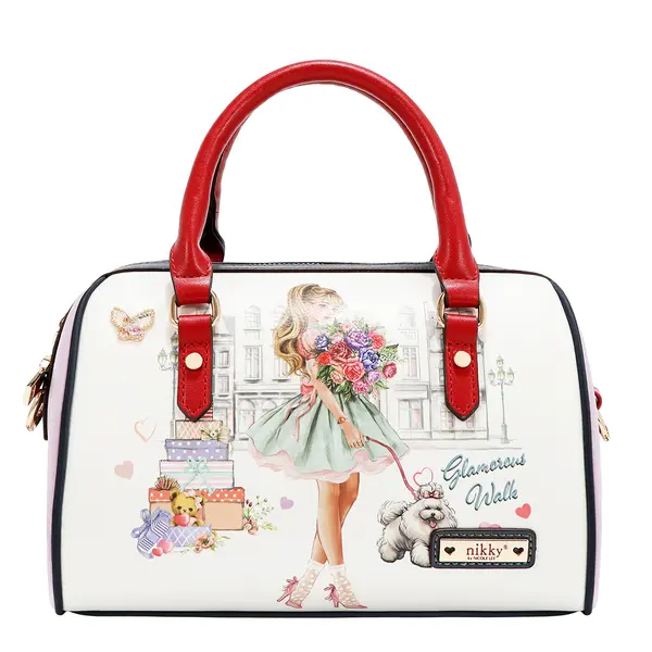 249141-EC Torba fashion NIKKY GlamorousWalkWhite FW26 24,5x15x14,5cm NK13215-GWK-WH P12