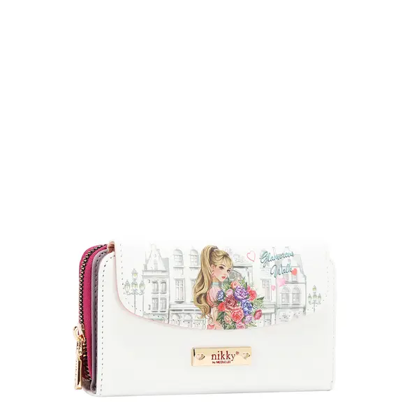 249161-EC Novčanik fashion NIKKY GlamorousWalkWhite FW26 16x9x3cm NK25051-GWK-WH P48