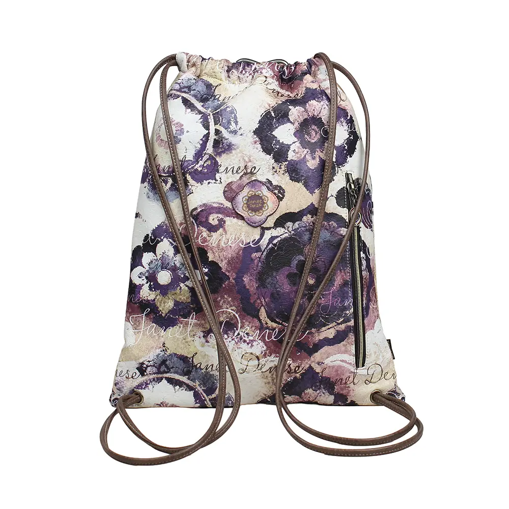 249277-EC Ruksak vrećasti Janet FW26 The Silk Road 34x6x40cm J-230 P20