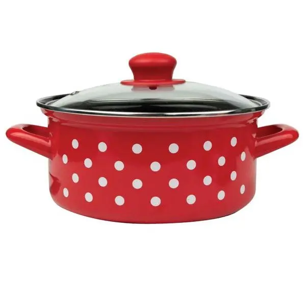 EM308820DC LONAC NISKI S POKLOPCEM 20 CM-3 L TOČKICA CRVENA