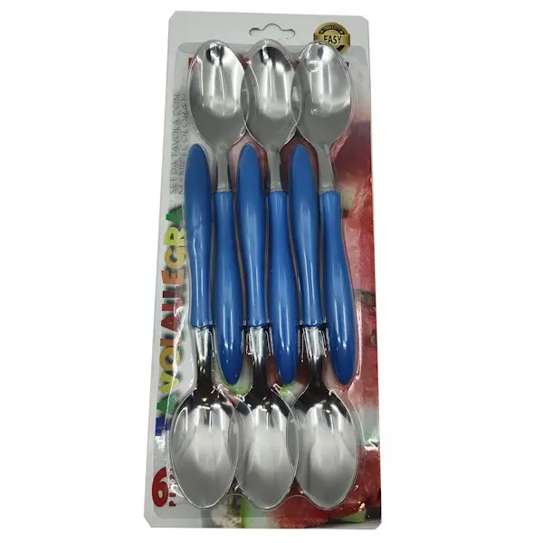 MT200NB06BL SET ŽLICA 6 KOM TAVOLALLEGRA - PLAVA DRŠKA