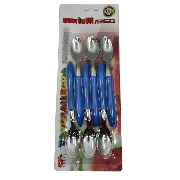 MT203NB06BL SET ŽLICA MALIH 6 KOM TAVOLALLEGRA - PLAVA DRŠKA