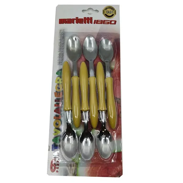MT203NB06G SET ŽLICA MALIH 6 KOM TAVOLALLEGRA - ŽUTA DRŠKA