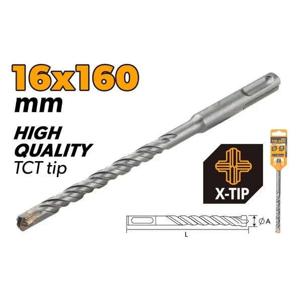 TO74832 SVRDLO SDS PLUS X TIP 16*160 MM