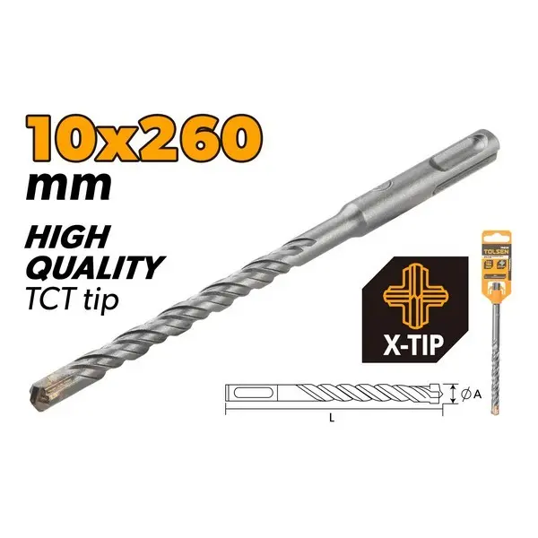 TO74866 SVRDLO SDS PLUS X TIP 10*260 MM
