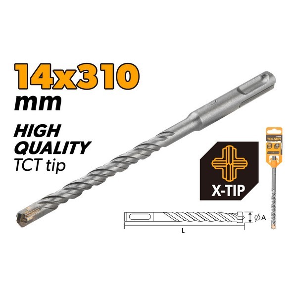 TO74890 SVRDLO SDS PLUS X TIP 14*310 MM