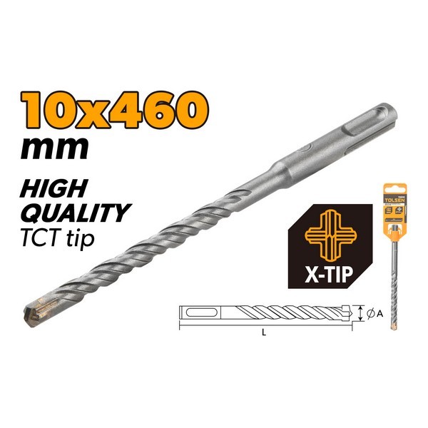 TO74906 SVRDLO SDS PLUS X TIP 10*460 MM