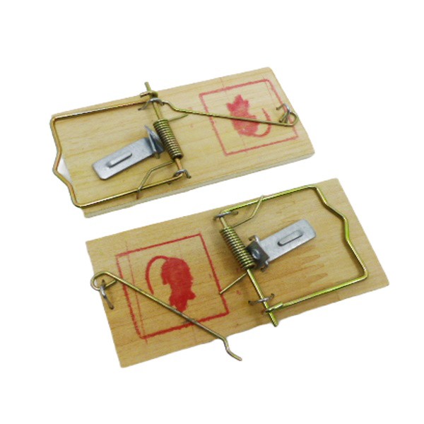 YWG214726-123 MIŠOLOVKA DRVENA MALA SET 2 KOM 10 CM