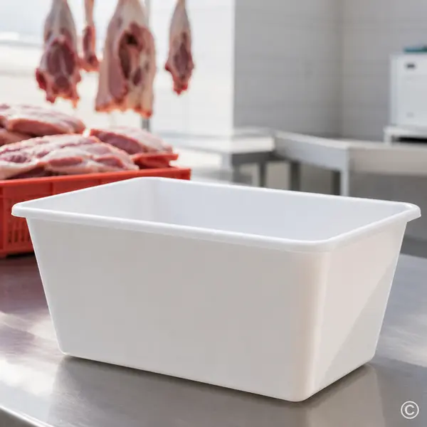AM92132 POSUDA ZA MESO ČETVRTASTA 80 L-BIJELA