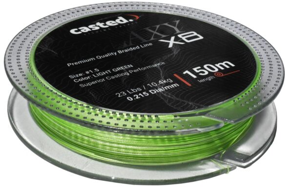 CAS 2046 Casted upredenica Galaxy x8 150m #2.5 0.265mm 30Lb - Light Green