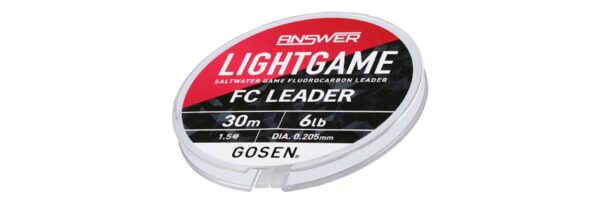 GLAFN0315 GOSEN FLUOROCARBON ANSWER LIGHT GAME LEADER FC 30m 1.5 0,205mm