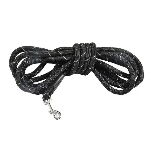 LG05WA_99_000 Vodilica Nylon Bobby pletena 1,2cm/5m crna