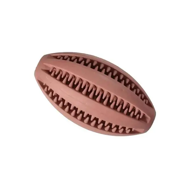 JCBALL_48_012 Igračka za Pse Guma lopta rugby 11cm pink