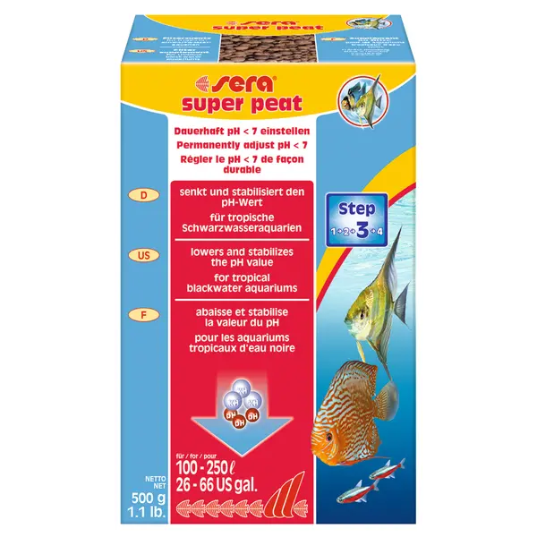 Sera super peat 500g crni treset