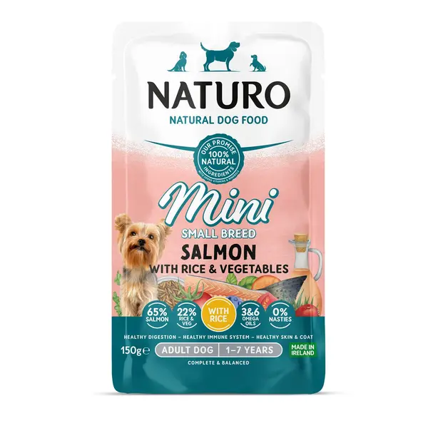 MPF8DNAT0408 Naturo Mini vreć. 150g losos/riža/povrće 1/8