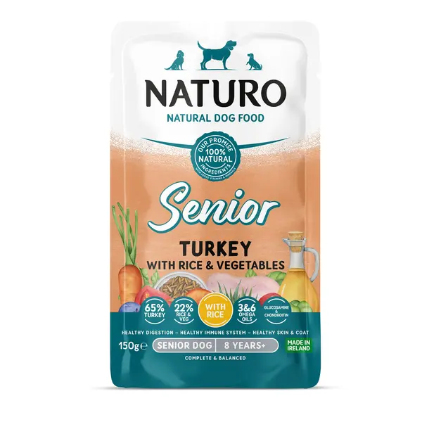MPF8DNAT0608 Naturo Mini vreć. 150g Senior pura/riža/pov 1/8