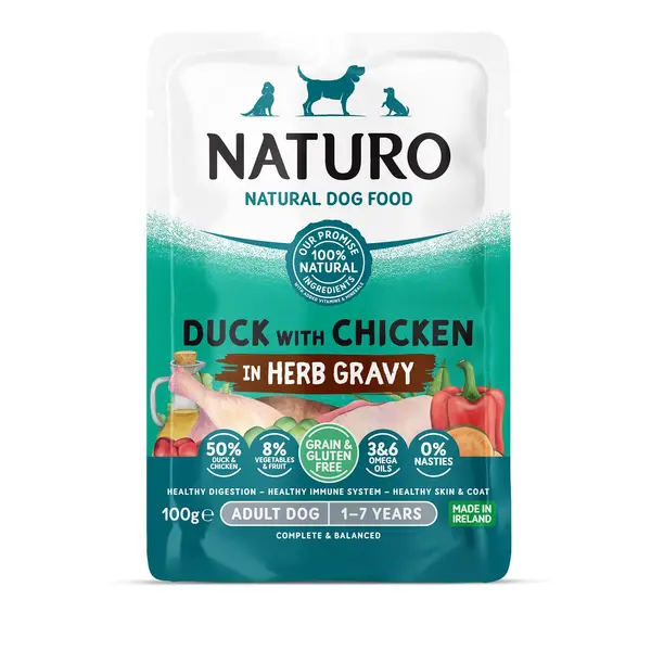 MPF8DNAT0212 Naturo vreć.100g Grain&Gluten Free patka/pile 1/12
