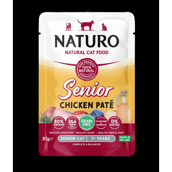 MPF8CNAT0512 Naturo Cat vreć. 85g Senior pile paté 1/12