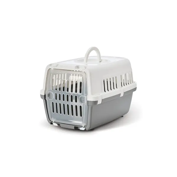 A3222-00WG Transporter 48x31,5x30cm Zephos 1 Savic plast. vrata sivi