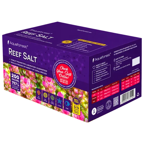 AF33670 Aquaforest Reef salt 25kg box 5x5kg