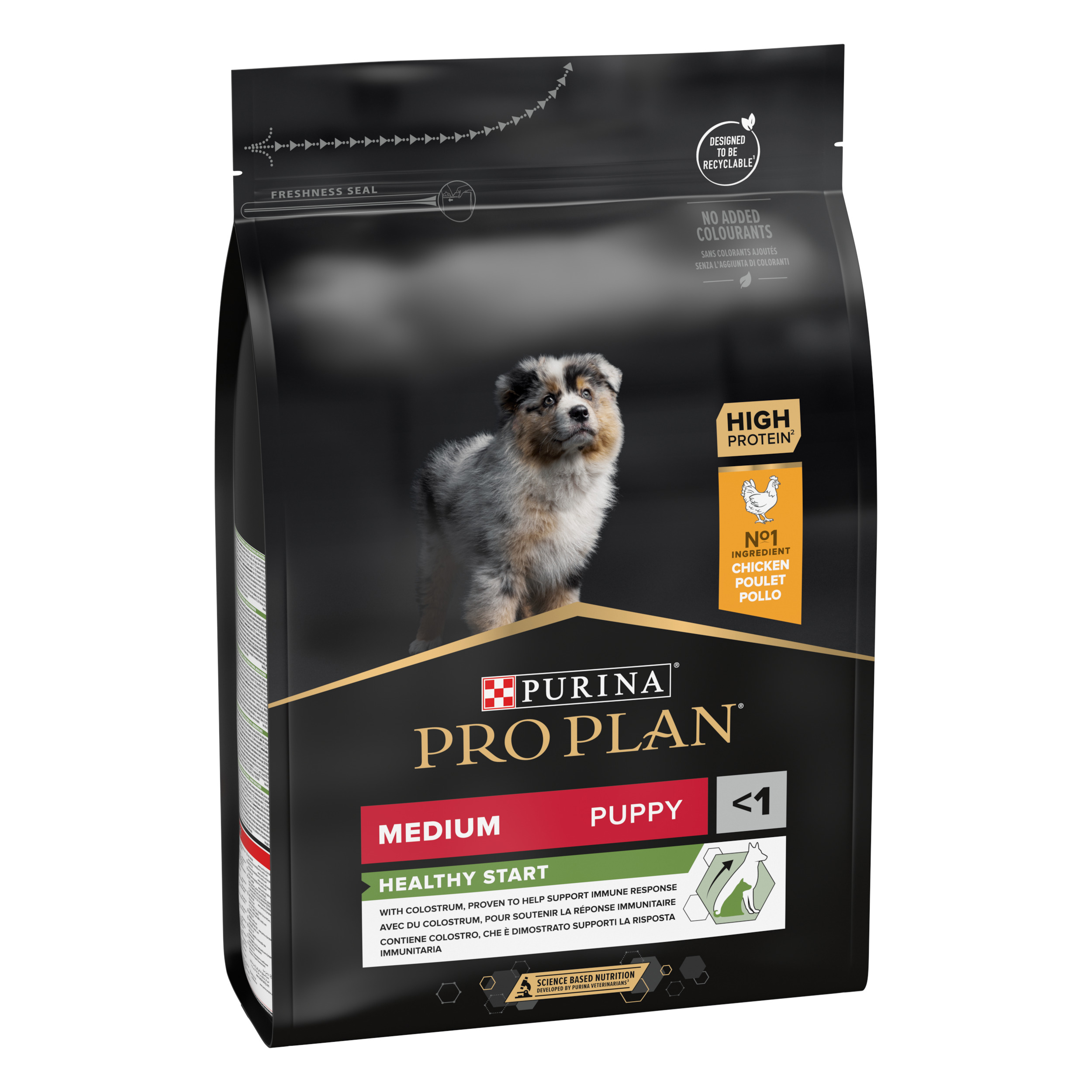 Pro Plan Puppy Medium bogato piletinom 3kg