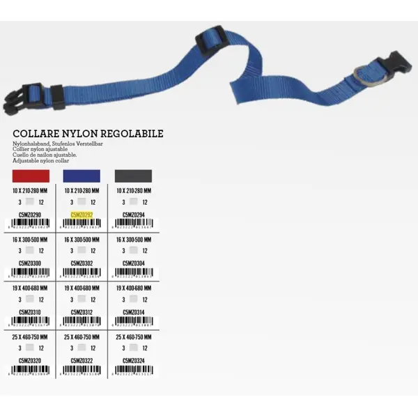 C5MZ0322 OGRLICA NYLON REGULAR 25mm PLAVA
