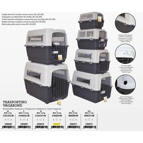 C2058273 Transporter Vagabund XXL 100x67x75cm