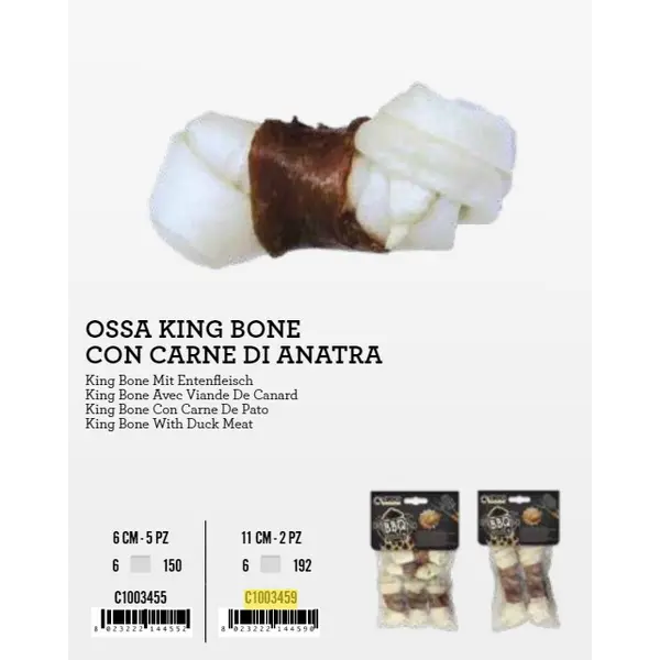 C1003455 KB Kost Bijela Patka 6cm 5kom