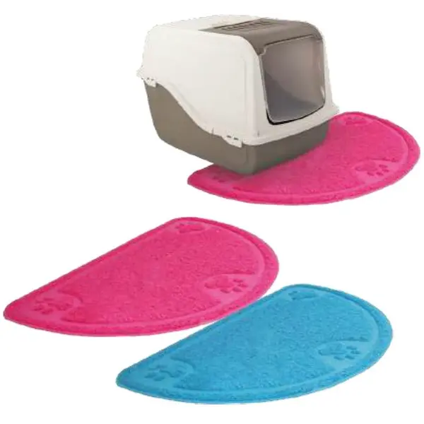 Otirač za WC 60x36cm Half Moon rozi,plav
