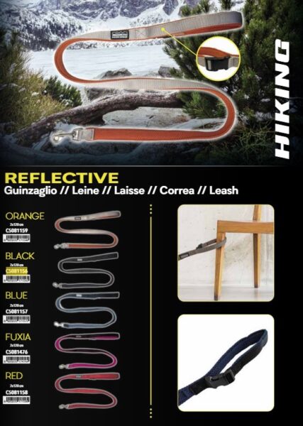 C5081158 Vodilica Hiking Reflective 2x120cm Crvena