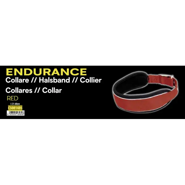 C5081485 Ogrlica Hiking Endurance 51-60cm Crvena