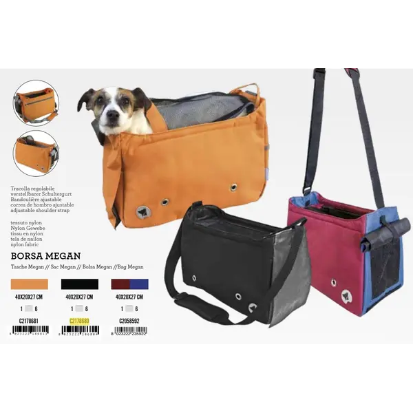 Torba 40x20x27cm Megan Crna