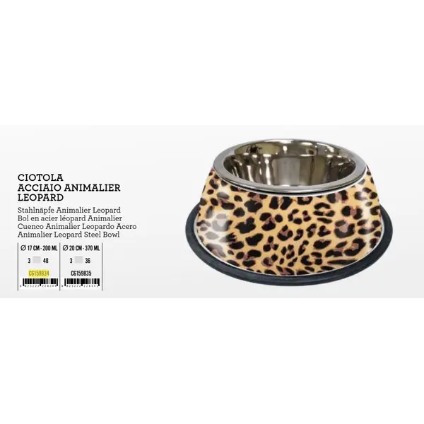 C6159835 Posuda Leopard 370ml 20cm