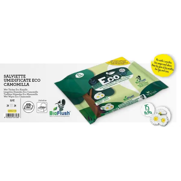 C6052728 Gills vlažne maramice Pocket ECO 15 kom. Kamilica